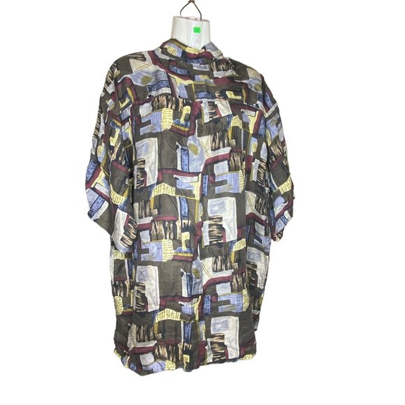 Robert Alan Dress Shirt silk XL Short Sleeve - Picture 2 of 9